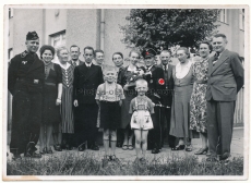 SS Offizier mit Ärmelband JULIUS SCHRECK Allgemeine SS Fußstandarte 1 - SS Kettendolch  München