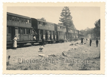 Flüchtlingszug Waggons Saint Amand Frankreich