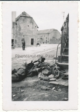 Toter französischer Soldat ...... Westfront Belgien - Frankreich 1940