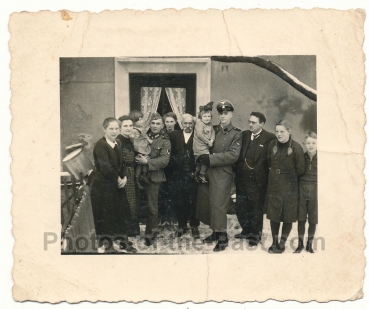 SS Mann mit Familie Steinegge 1940