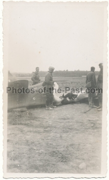 Verbrannter russischer Flugzeug Pilot