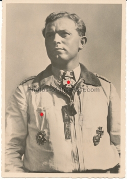 Hoffmann VDA Ritterkreuzträger Postkarte Oberstleutnant Oesau