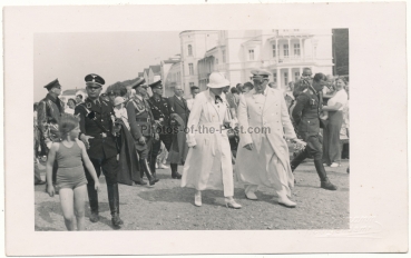 Hermann Göring in Heiligendamm mit Offizieren SS - Luftwaffe