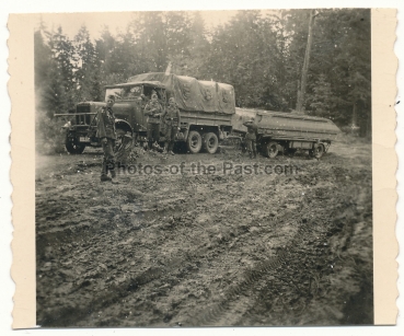 Waffen SS Pioniere - Henschel LKW mit SS Nummernschild