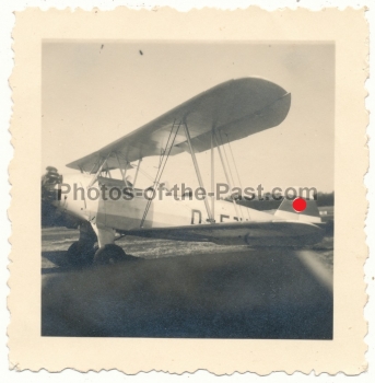 Focke Wulf Fw 44 Doppeldecker Flugzeug NSFK Fliegerkorps Trebbin Erfurt ....