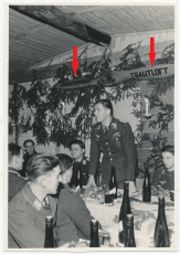 Ritterkreuzträger der Luftwaffe - 3 Fotos Jagdgeschwader 51 Johannes Trautloft - Kriegsweihnachten 1941 - Deutsches Kreuz in Gold - Bf 109 Piloten