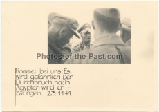 Ritterkreuzträger Wüstenfuchs Generalfeldmarschall Erwin Rommel in der Wüste von Nordafrika 1941