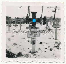 Grab eines Piloten vom Kampfgeschwader 26 an der Ostfront gefallen 1941