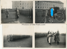 4 Fotos Rekruten Vereidigung der Nachrichten Abteilung 16 Münster 1936