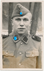 Portrait Waffen SS Schütze - Foto Atelier Prag Tschechien