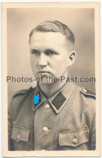 Portrait Waffen SS Schütze - Foto signiert 1943