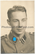 Portrait Waffen SS Sturmmann - Foto Atelier Enschede 1941