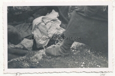 2 Fotos - Tote Marokkaner der französischen Armee im Westen 1940