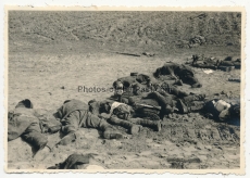 Tote russische Soldaten im Kampfgebiet der 21. Infanterie Division Russland 1941