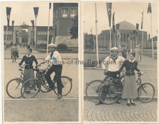 2 Fotos Junge der Marine HJ Koblenz mit einem Mädchen