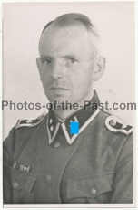 Portrait Waffen SS Oberscharführer mit kleiner Ordensspange