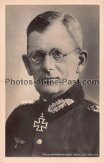 Hoffmann Foto Postkarte Ritterkreuzträger des Heeres - Generalfeldmarschall Frhrr. von Weichs