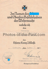 Urkundengruppe eines Angehörigen der schweren Artillerie Abteilung 816 Besitzzeugnis Allg. Sturmabzeichen EK II Urkunde Besitzzeugnis Verwundetenabzeichen inSchwarz und Verleihungsurkunde Medaille Winterschlacht im Osten