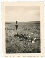 Toter russischer Soldat an der Ostfront 1941