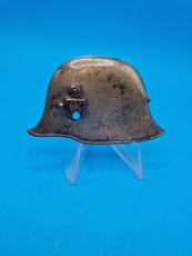 Fotoalbum Auflage Wehrmacht Stahlhelm ca. 5x7cm. Metall 2 Splinte