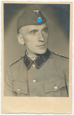 Portrait Angehöriger der Allgemeinen SS mit Schiffchen - Atelier Hirschberg Jelenia Gora Polen