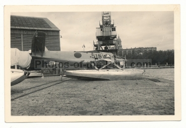 Heinkel He59 Wrack Legion Condor Flugzeug Totenkopf Kennung Malaga Spanien