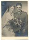 Wedding Portrait German army soldier