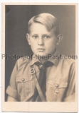 Hitlerjugend HJ Junge Pass Portrait ....