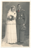 Portrait Foto Waffen SS Leibstandarte Oberscharführer mit Ärmelband Adolf Hitler ! Hochzeitsfoto !