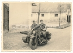 Zündapp Krad Motorrad 16. Panzer Division Kennung Hermannstadt Rumänien