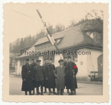 SS Offiziere in Mittenwald an der Grenze Deutschland - Österreich 1936