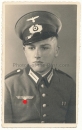 Portrait Infanterie Schirmmütze alter Art