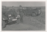 Ritterkreuzträger der Luftwaffe - Major am Mercedes Benz Kübelwagen mit Kennung im Osten