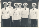 F.d.U. Stab in Italien 1943 Vizeadmiral Leo Kreisch mit Offizieren und U Boot Kommandanten Georg Wallas und Ritterkreuzträger Georg Schewe