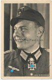 Ritterkreuzträger des Heeres - Major Erich Bärenfänger mit original Unterschrift und Widmung 1944