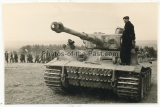 SS Panzermann auf dem Tiger Panzer 812 
