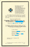 Todesanzeige Sterbebrief eines Waffen SS Schützen in der SS Leibstandarte Adolf Hitler gefallen 1943