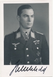 Ritterkreuzträger der Luftwaffe - Portrait Oberst Hubertus Hitschold mit Unterschrift - Stuka Geschwader 1 und 2