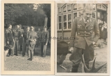 9 Fotos gefangener RAF Pilot Douglas Bader bei Adolf Galland in Saint Omer Frankreich 1941 - Ritterkreuzträger der Luftwaffe