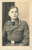 Portrait Waffen SS Unterscharführer mit Ärmelband der Leibstandarte SS Adolf Hitler 1944