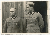 Ritterkreuzträger des Heeres - Oberstleutnant im Generalstab Franz mit seinem Adjutant in Russland