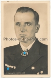 Hoffmann Foto Postkarte Ritterkreuzträger der Kriegsmarine - U Boot Kommandant Otto Kretschmar