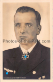 Hoffmann Foto Postkarte Ritterkreuzträger der Kriegsmarine - U Boot Kommandant Otto Kretschmer
