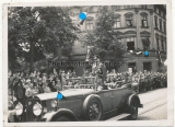 3 Fotos Minsterpräsident Hermann Göring am 14. Juli 1933 in Essen - Mercedes Benz PKW SS Fahrer Luftwaffe Orden Auszeichnungen