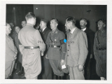 6 Fotos Reichsminister Rudolf Heß begrüßt Verbündete Slowaken Parteiangehörige und SS