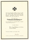 Verleihungsurkunde Kriegsverdienstkreuz II. Klasse mit Schwertern für einen Obergefreiten der 2. Fahrkolonne 320 und Sterbebrief aus Wachendorf Bahlum November 1945