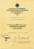 Fallschirmjäger Soldbuch der Luftwaffe EK II Urkunde Fallschirm Jäger Regiment 1 und Verleihungsurkunde für die Ostmedaille