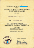 Fallschirmjäger Soldbuch der Luftwaffe EK II Urkunde Fallschirm Jäger Regiment 1 und Verleihungsurkunde für die Ostmedaille