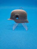 Fotoalbum Auflage Wehrmacht Stahlhelm ca. 6x4cm. Metall 2 Splinte