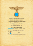 Wehrpaß und Dokumente von einem Feldwebel Infanterie Reg. 17 Braunschweig und Infanterie Reg. 326 EK II Urkunde Unterschrift General der Infanterie Otto Roettig Besitzzeugnis Infanterie Sturmabzeichen Verwundeten Abz. in Schwarz etc.